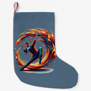 Inferno Spin - Ignite the spirit of Breakdance Small Christmas Stocking