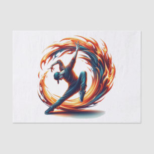 Inferno Spin - Ignite the spirit of Breakdance Tissue Paper