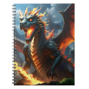 "Inferno's Breath: The Dragon's Flame" Notebook