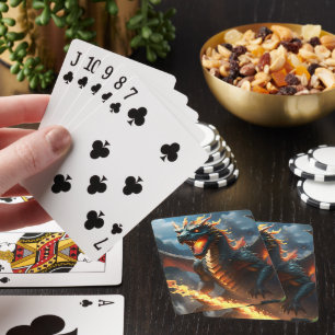 "Inferno's Breath: The Dragon's Flame" Playing Cards