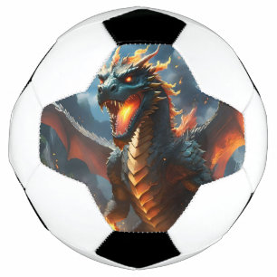 "Inferno's Breath: The Dragon's Flame" Soccer Ball