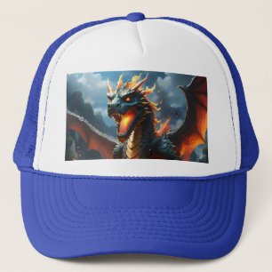 "Inferno's Breath: The Dragon's Flame" Trucker Hat