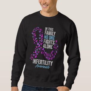 Infertility Awareness Month Butterflies Pink And B Sweatshirt