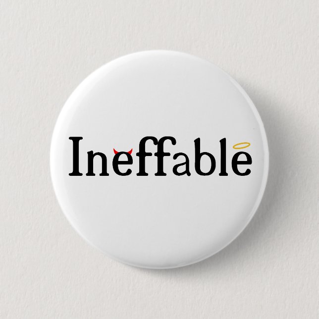 Inffable Heaven and Hell 6 Cm Round Badge (Front)