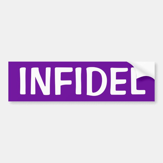 INFIDEL BUMPER STICKER (Front)