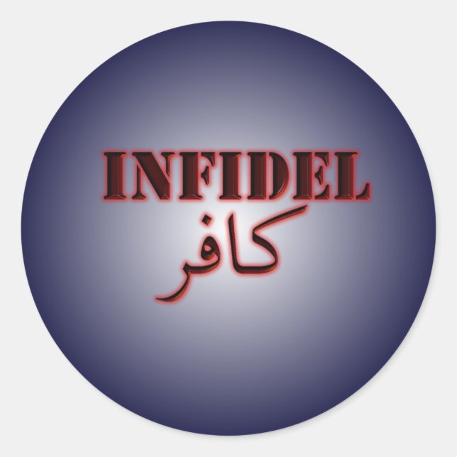 Infidel Classic Round Sticker (Front)