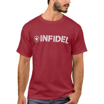 Infidel T Shirt - Weathered Look Stencil Logo