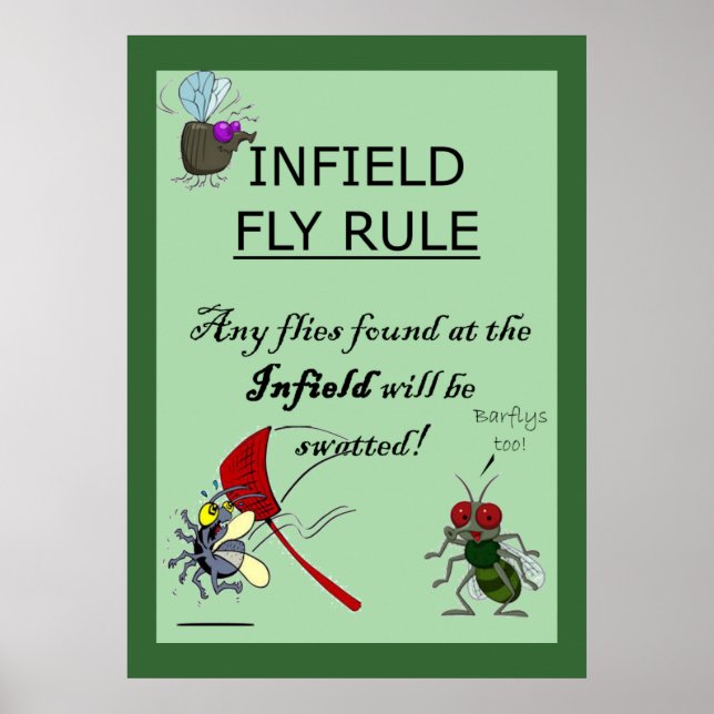 Infield Fly Rule Poster (Front)