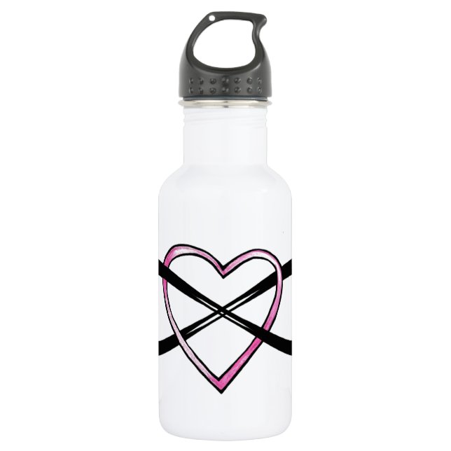 Infinate Love design 532 Ml Water Bottle (Front)