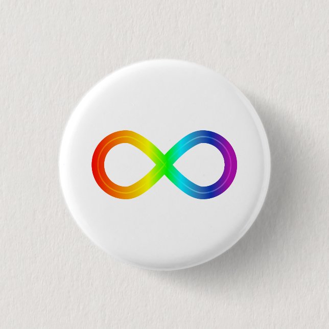 Infinite Autism Rainbow 3 Cm Round Badge (Front)