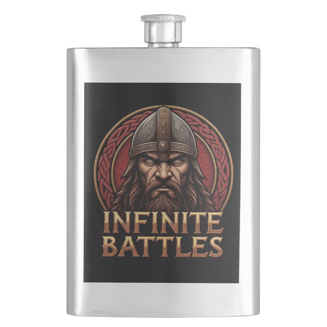 Infinite Battles  Hip Flask (Front)