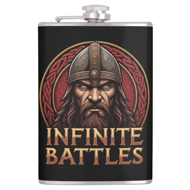 Infinite Battles  Hip Flask (Front)