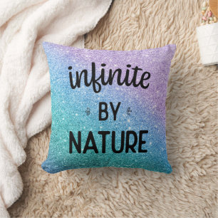 Infinite by nature - Turquoise, Purple & Blue Cushion
