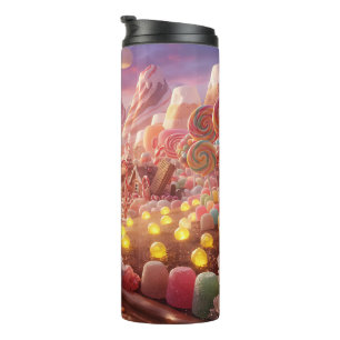 infinite Candy World and Chocolate River & Gumdrop Thermal Tumbler