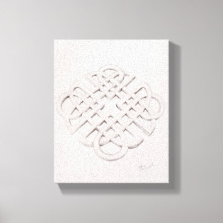 Infinite Celtic Knot Drawing Canvas Print