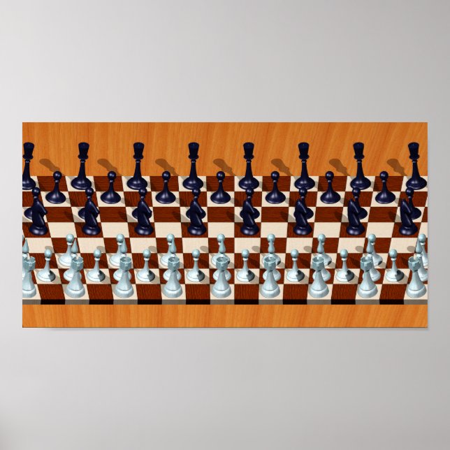 Infinite Chess 3D stereogram Poster (Front)