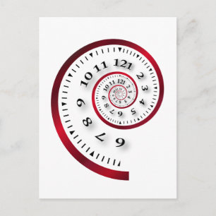 Infinite clock postcard