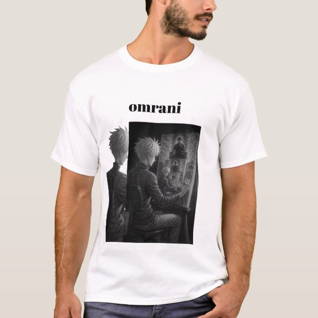 Infinite Creation" – Boy Drawing the Endless Loop  T-Shirt (Front)