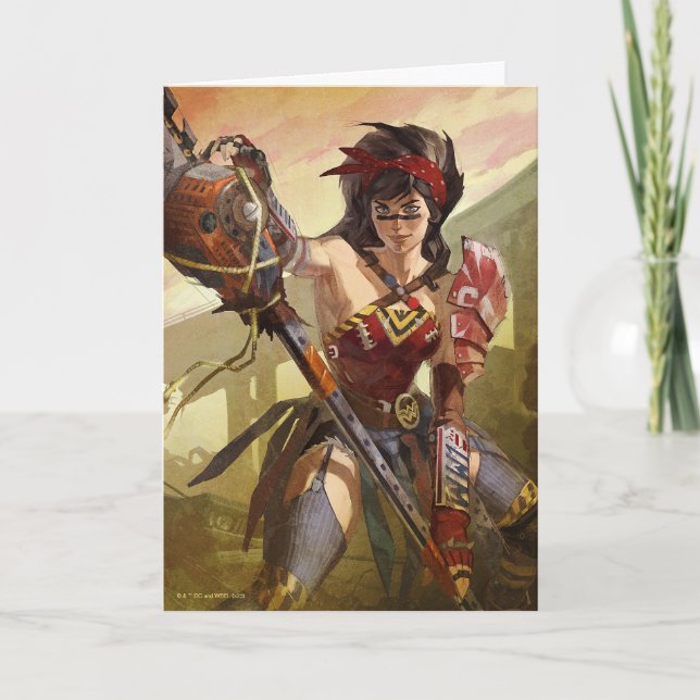 Infinite Crisis Atomic Wonder Woman Illustration Card (Front)