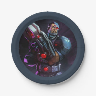 Infinite Crisis Cyborg Illustration Paper Plate