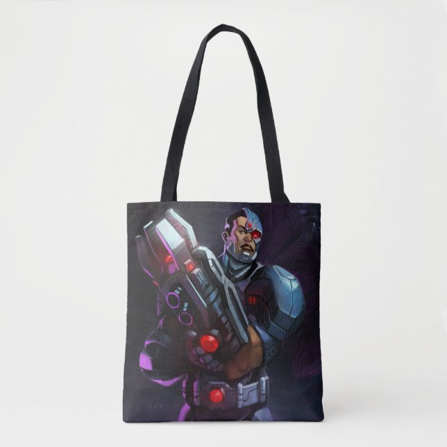 Infinite Crisis Cyborg Illustration Tote Bag (Front)