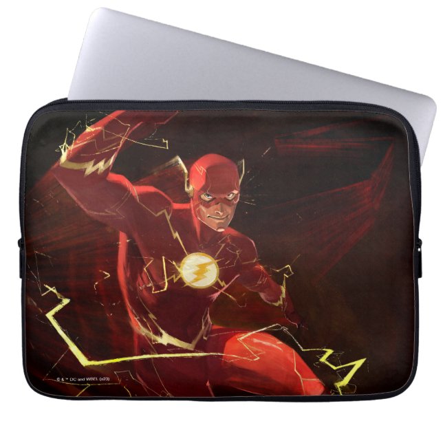 Infinite Crisis Flash Illustration Laptop Sleeve (Front)