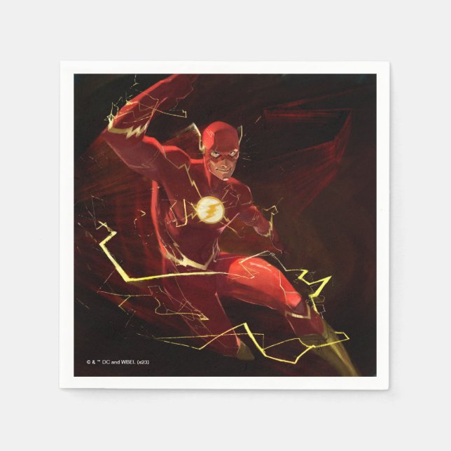 Infinite Crisis Flash Illustration Napkin (Front)