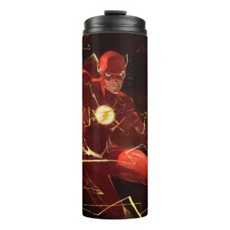 Infinite Crisis Flash Illustration Thermal Tumbler