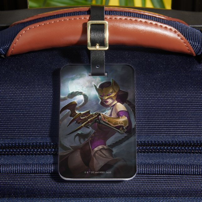 Infinite Crisis Gaslight Catwoman Illustration Luggage Tag (Front Insitu 2)
