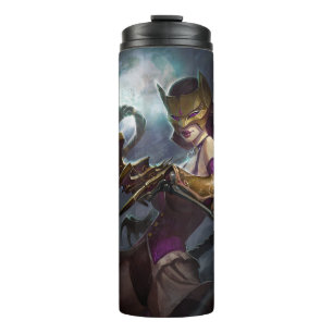 Infinite Crisis Gaslight Catwoman Illustration Thermal Tumbler