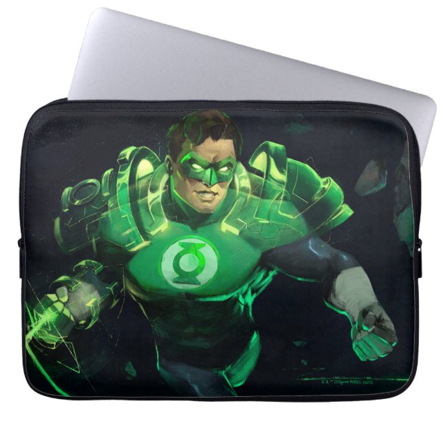 Infinite Crisis Green Lantern Illustration Laptop Sleeve (Front)