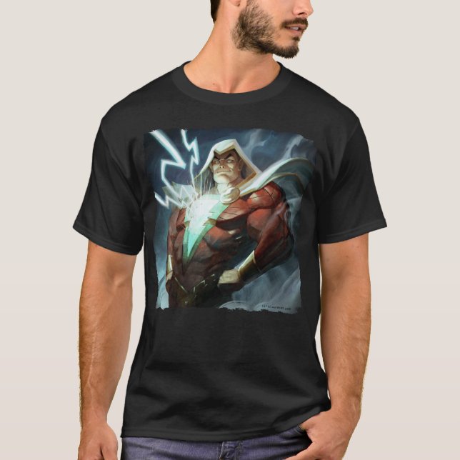 Infinite Crisis Shazam Illustration T-Shirt (Front)