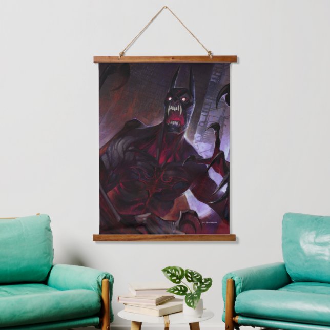 Infinite Crisis Vampire Batman Illustration Hanging Tapestry (Living Room)