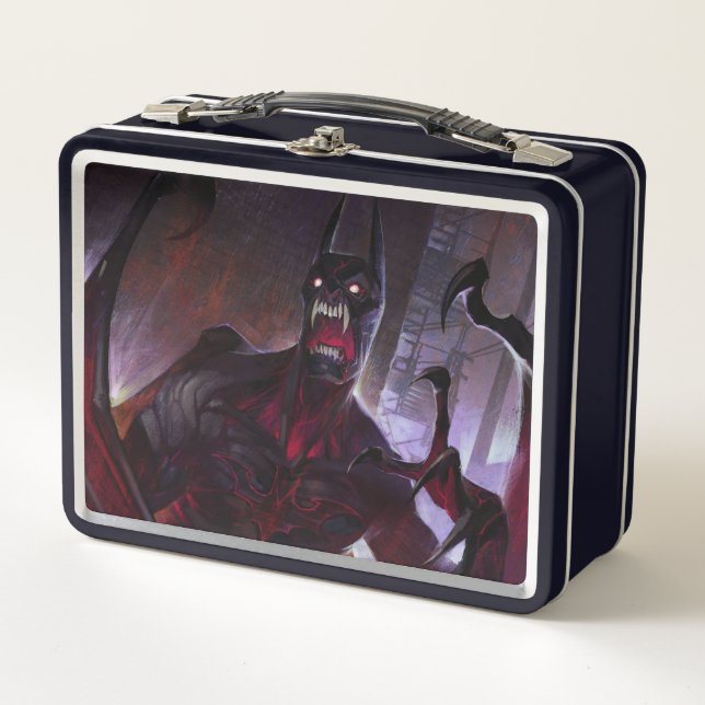 Infinite Crisis Vampire Batman Illustration Metal Lunch Box (Front)