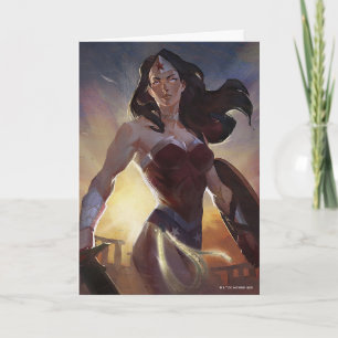 Infinite Crisis Wonder Woman Illustration Card