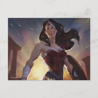 Infinite Crisis Wonder Woman Illustration Postcard