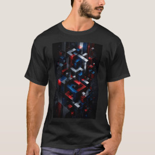 Infinite Cube Illusion Ultra 3D Geometric T-Shirt