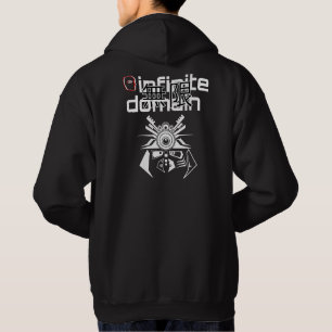 Infinite Domain Pocket B&W T-Shirt Hoodie