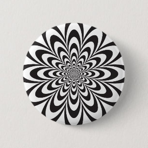 Infinite Flower 6 Cm Round Badge