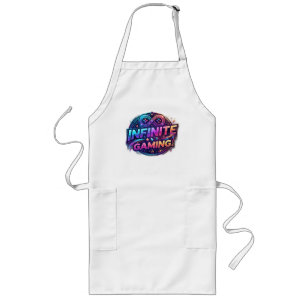 Infinite Gaming – Endless Adventure T-Shirt Design Long Apron