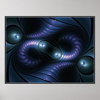 Infinite Giger Poster (blue)