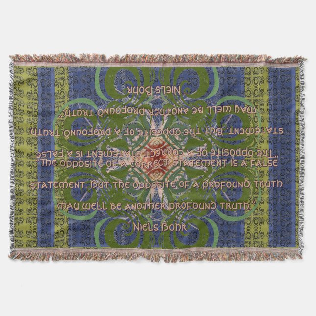 Infinite - Green Abstract by Alexandra Cook Throw Blanket (Front)