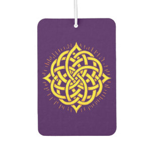 Infinite Harmony: Sacred Mandala Celtic Symbol Art Car Air Freshener