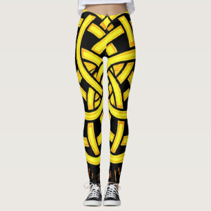 Infinite Harmony: Sacred Mandala Celtic Symbol Art Leggings