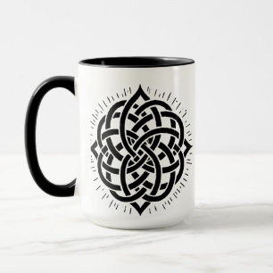 Infinite Harmony: Sacred Mandala Celtic Symbol Art Mug