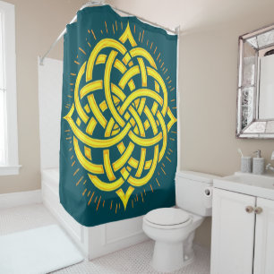 Infinite Harmony: Sacred Mandala Celtic Symbol Art Shower Curtain