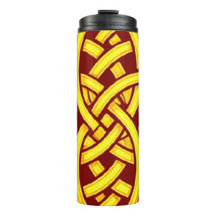 Infinite Harmony: Sacred Mandala Celtic Symbol Art Thermal Tumbler