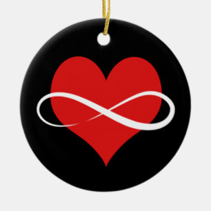 Infinite Heart Ceramic Ornament