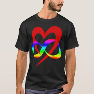 Infinite Heart Polyamory Symbol Lgbt Csd T-Shirt