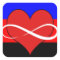 Infinite Heart with Flag